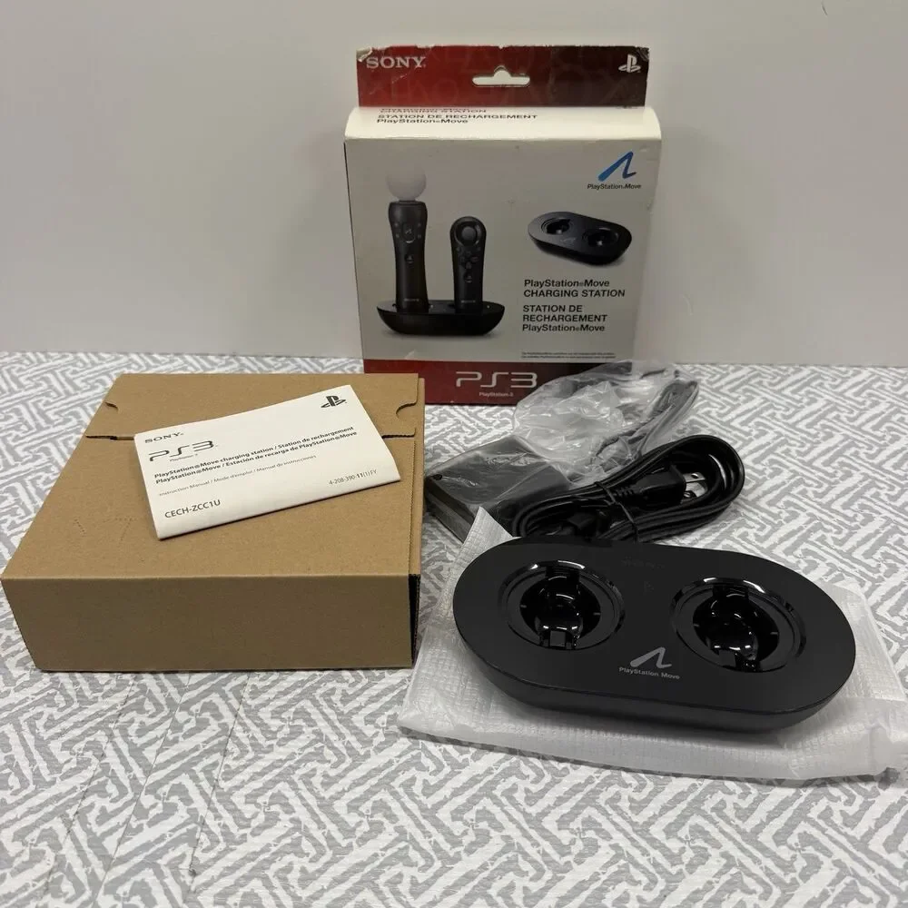 Official PlayStation PS Move Controller Charging Station Sony PS3 CECH-ZCC1U NIB